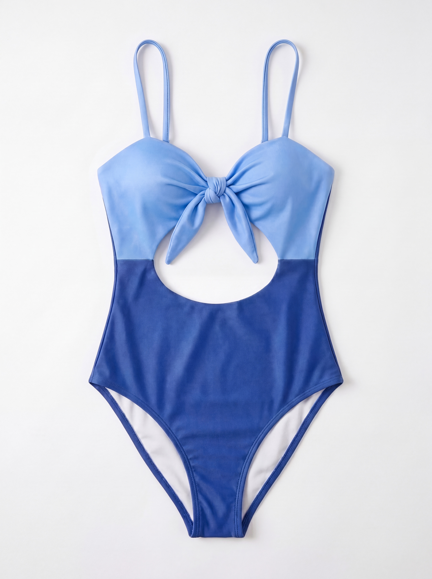 Blue flat lay