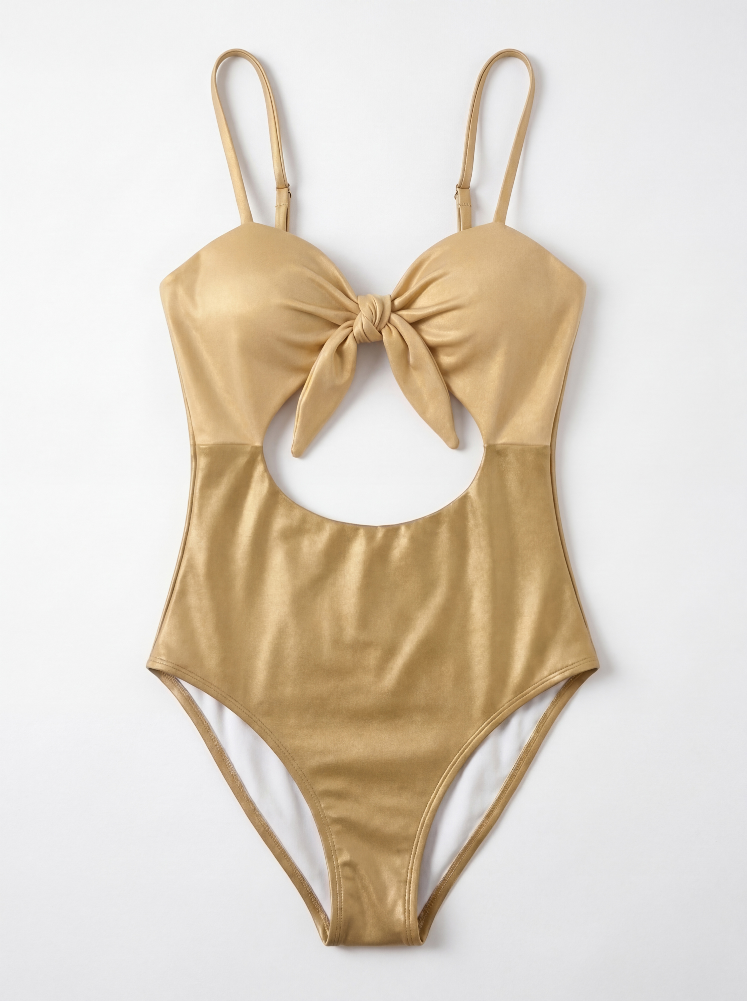 Gold flat lay