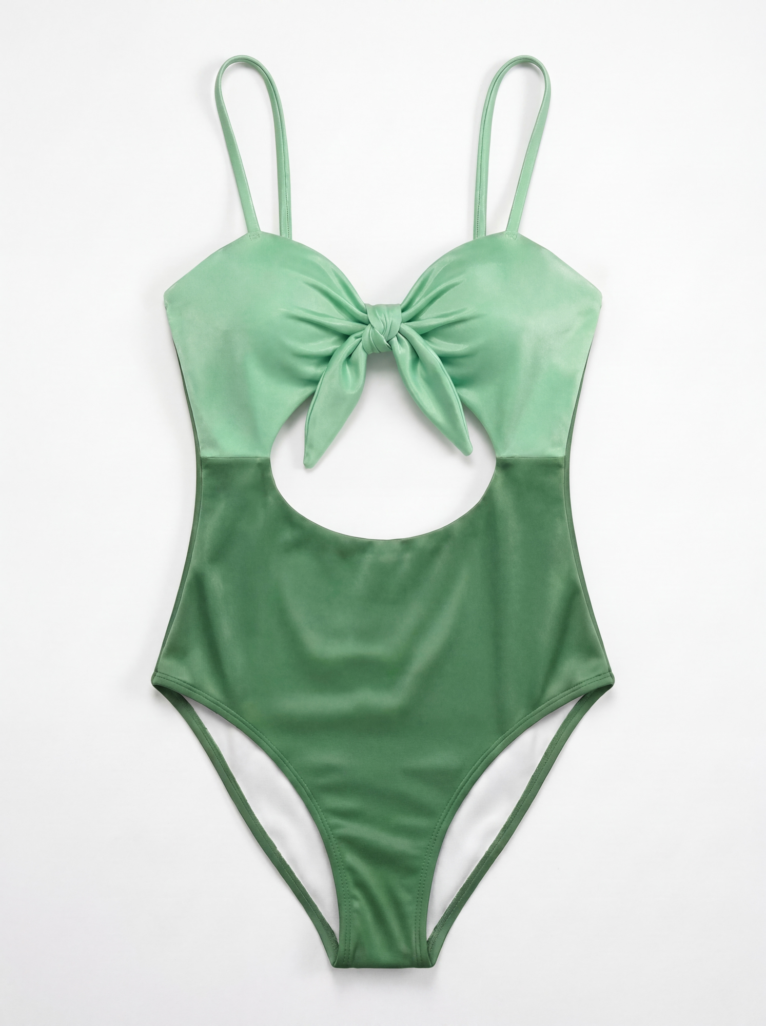 Green flat lay