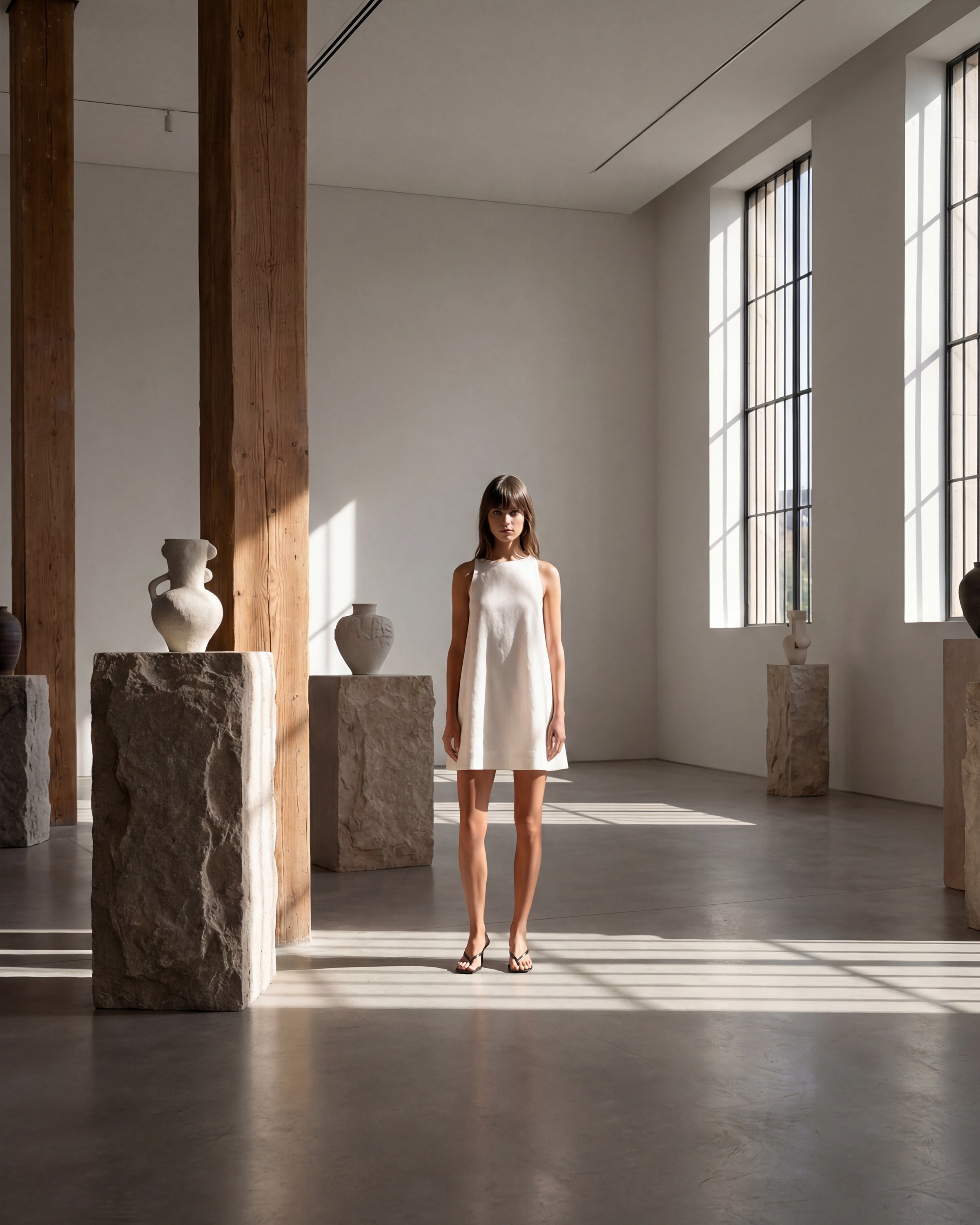 Minimal shift dress in gallery